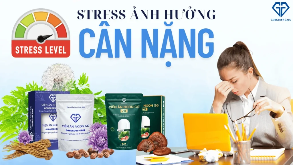 Stress ảnh hưởng đến cân nặng và hệ tiêu hoá