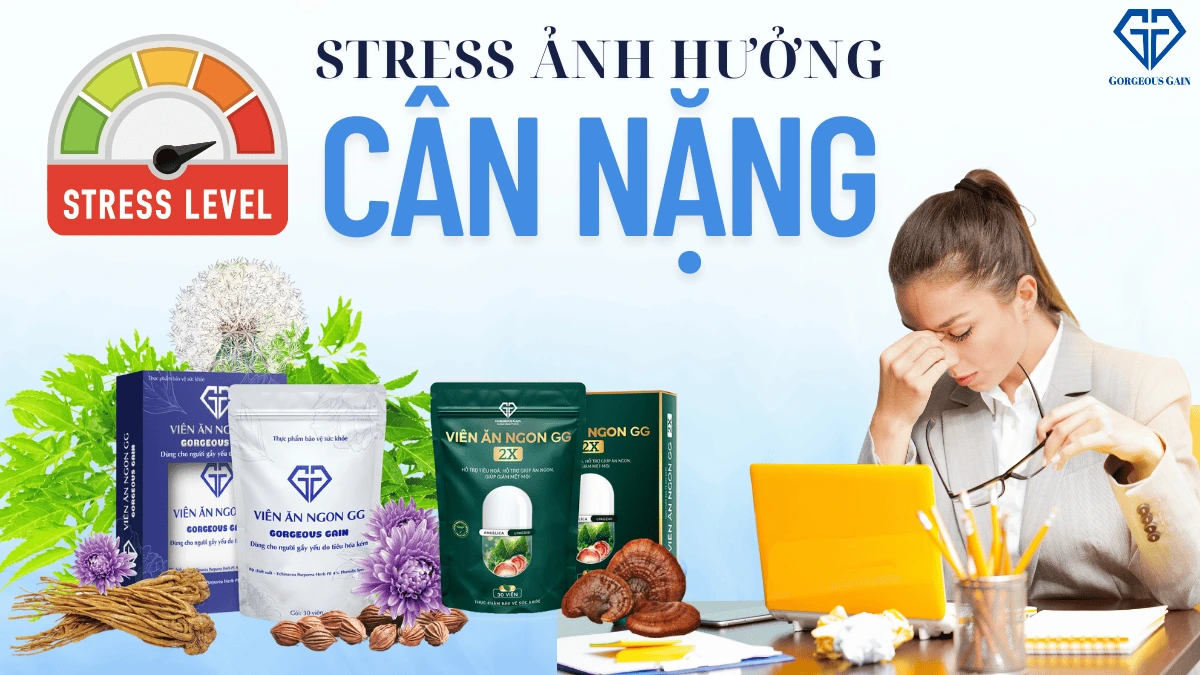 Stress ảnh hưởng đến cân nặng và hệ tiêu hoá
